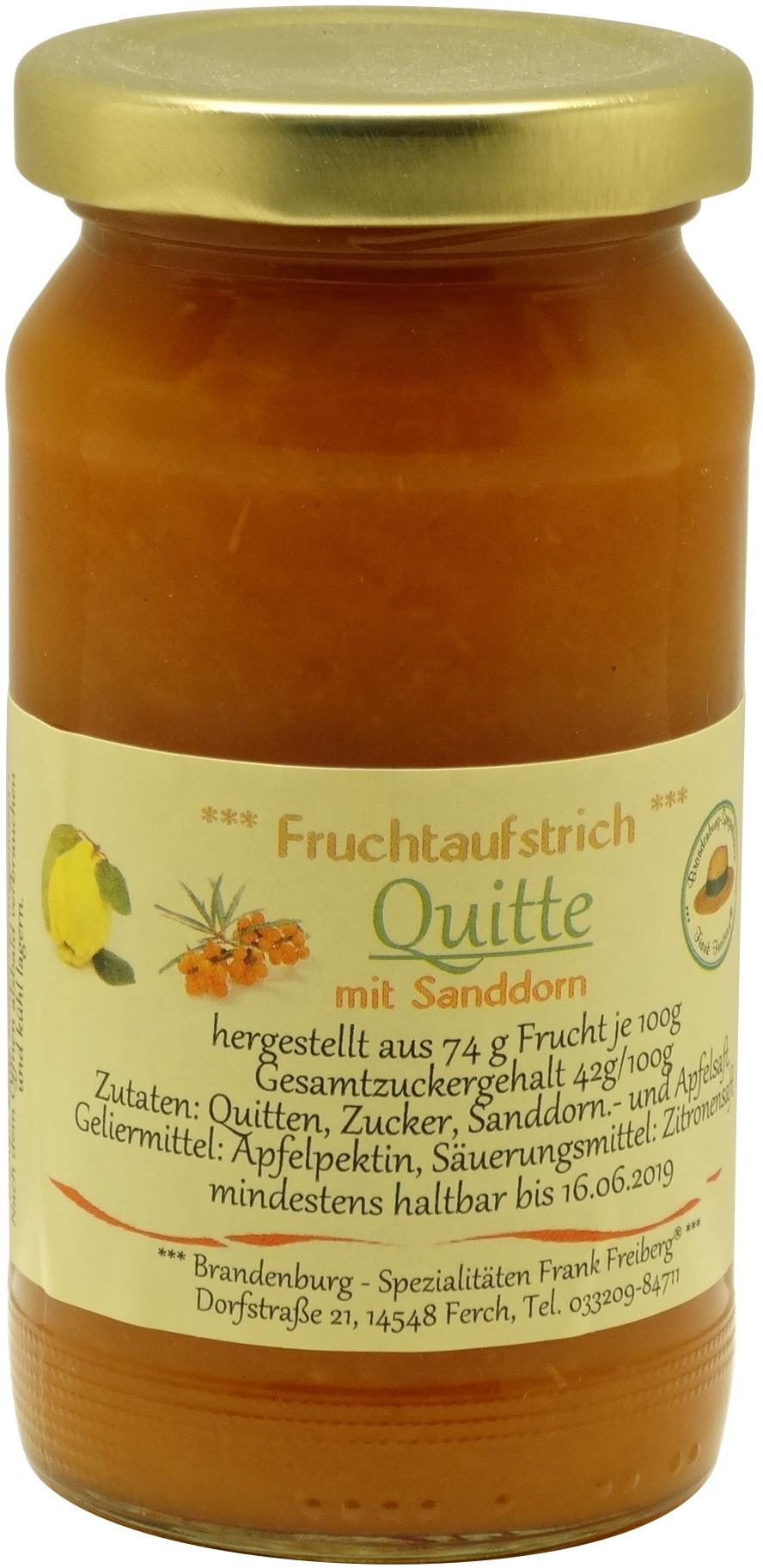 Fruchtaufstrich Quitte mit Sanddorn | oelix.de - Öle mit Geschmack