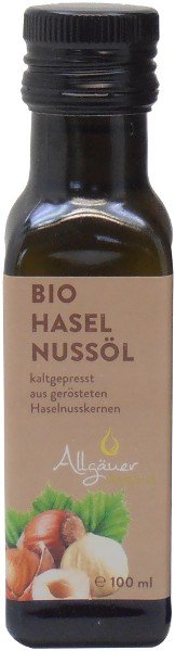 Allgäuer Bio Haselnussöl, Flasche 100 ml