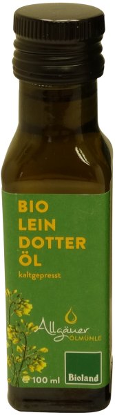 Allgäuer Bio Leindotteröl, Flasche: 100 ml