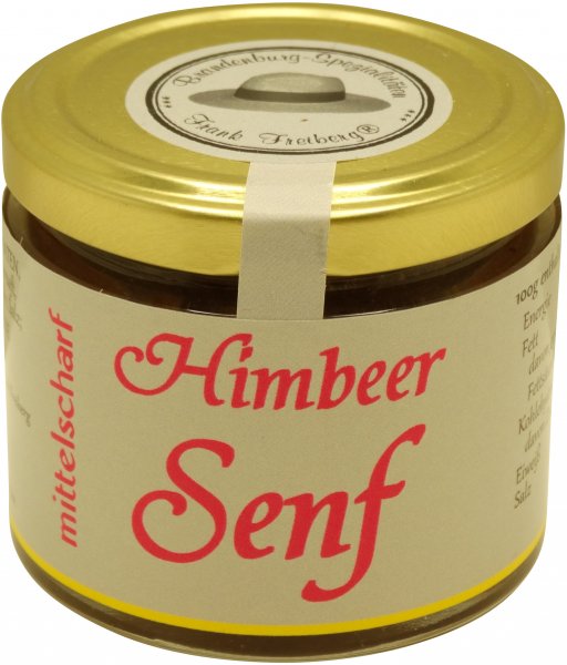 Fercher Himbeer-Senf, mittelscharf, Glas 120 ml