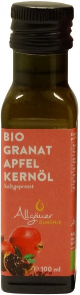 Allgäuer Bio Granatapfelkernöl, Flasche 100 ml
