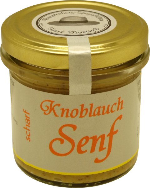 Fercher Knoblauch-Senf, scharf, Glas: 120 ml