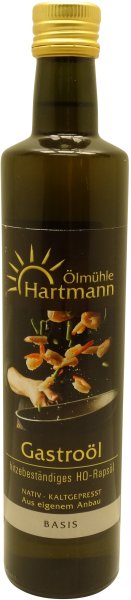 Schwäbisches Gastroöl (hitzebeständiges HO-Rapsöl), Flasche: 500 ml