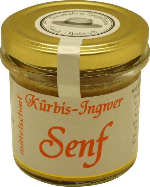 Fercher Kürbis-Ingwer-Senf, mittelscharf, Glas: 120 ml