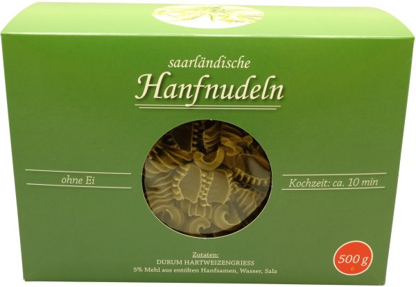 Saarländische Hanf-Nudeln, Packung: 500 g