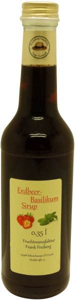 Fercher Erdbeer-Basilikum-Sirup, Flasche: 350 ml