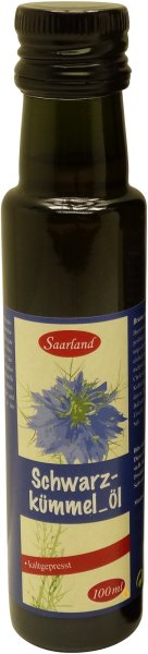 Saarländisches Schwarzkümmelöl, Flasche: 100 ml