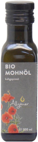 Allgäuer Bio Mohnöl, Flasche 100 ml