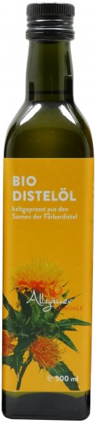 Allgäuer Bio Distelöl, Flasche: 500 ml