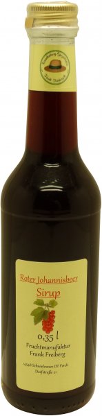 Fercher Roter Johannisbeersirup, Flasche 350 ml