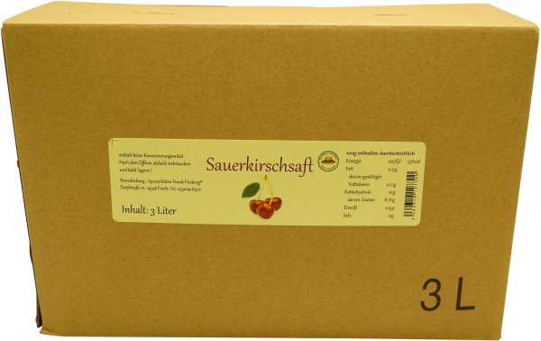 Fercher Sauerkirsch-Muttersaft, Karton: 3 Liter