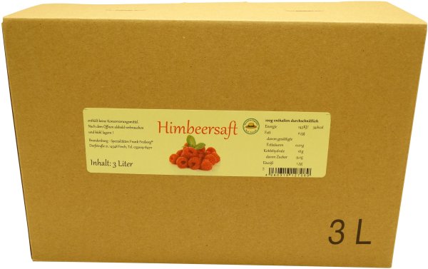 Fercher Himbeer-Muttersaft, vegan, Karton: 3 Liter
