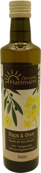 Schwäbisches Raps & Oliven Öl, Flasche: 500 ml