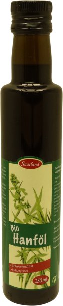 Saarländisches Bio Hanföl, Flasche: 250 ml