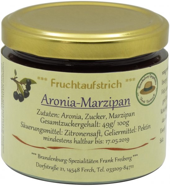 Fercher Fruchtaufstrich Aronia-Marzipan, Glas 155 g
