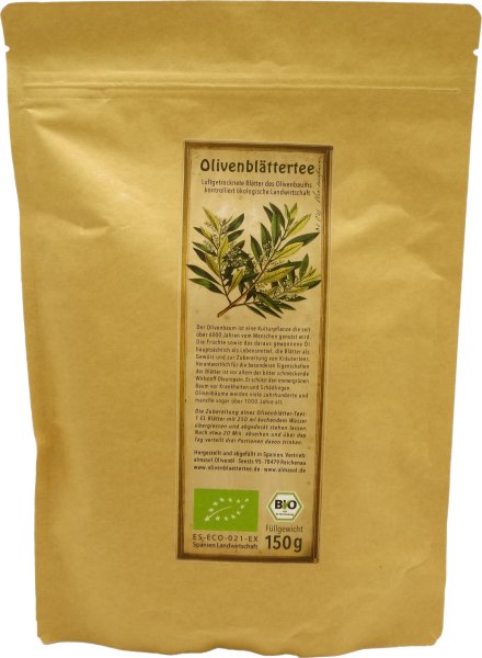 Spanischer Bio Olivenblättertee arve, Beutel 150 g